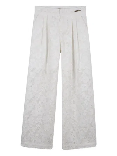 Michael Kors Kids' Floral-pattern Trousers In Gray