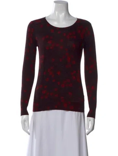 Pre-owned Michael Kors Floral Print Crew Neck Sweater In Multi