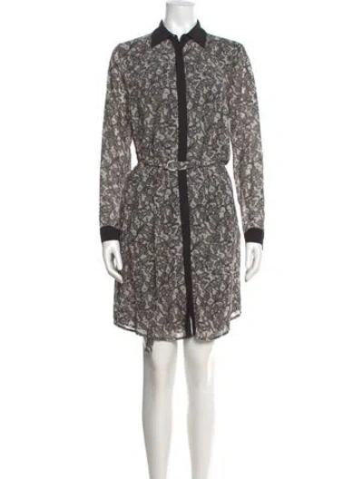 Pre-owned Michael Kors Floral Print Knee-length Dress In Multi
