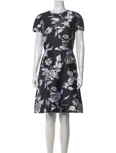 Pre-owned Michael Kors Floral Print Knee-length Dress W/ Tags In Multi