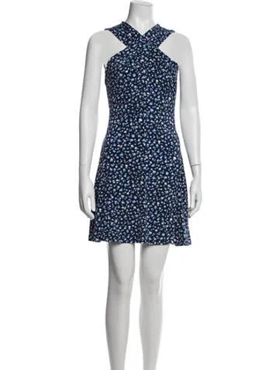 Pre-owned Michael Kors Floral Print Mini Dress In Multi