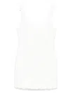 Michael Kors White Sleeveless Mini Dress With Round Neck And All-over Floral Embroidery In Tech Fabric Stretch Wo In White