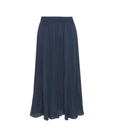 Michael Kors Flowing Pleated Midi Skirt With Elastic Waistband