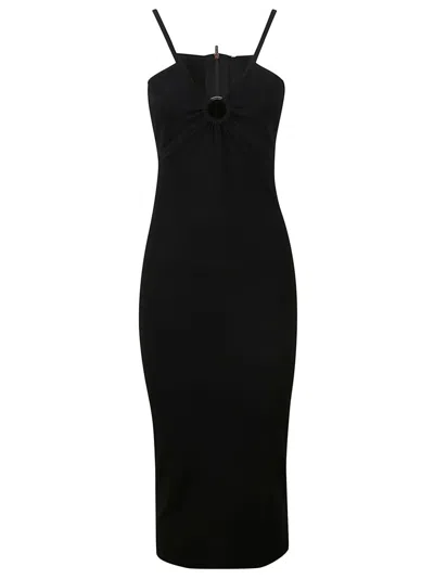 Michael Kors Form-fitting Black Midi Dress