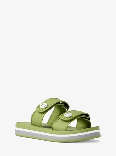 Michael Kors Foster Scuba Slide Sandal In Green