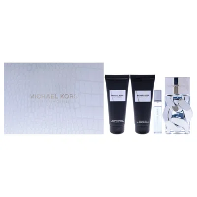 Michael Kors Four-piece Men's Fragrance Set With 3.4 oz Edp, Shower Gel, After-shave Balm, And Mini  In Multi