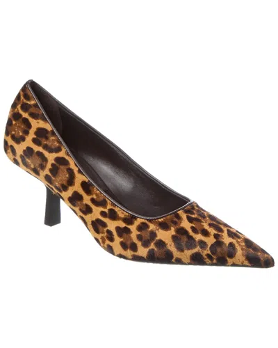 Michael Kors Frankie Runway Haircalf Pump In Brown