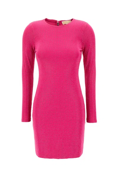 Michael Kors Fuchsia Stretch Viscose Dress In 684