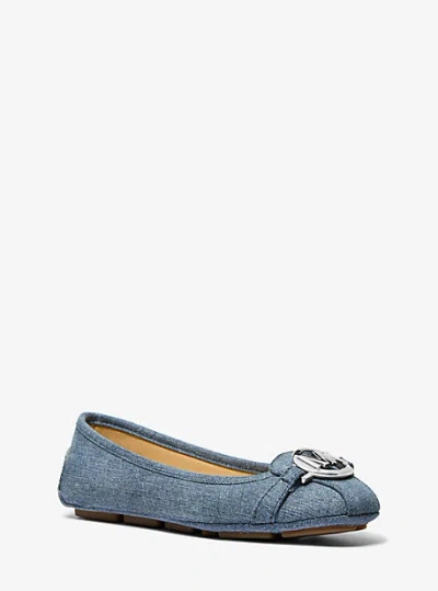 Michael Kors Fulton Denim Moccasin In Blue