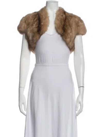 Pre-owned Michael Kors Fur Fur Jacket In Multicolor