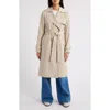 Michael Kors Gabardine Trench Coat In Dune