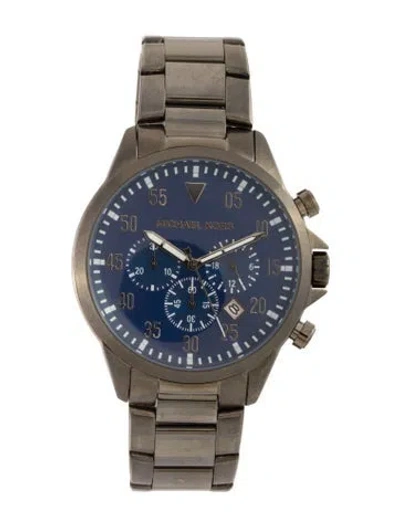 Pre-owned Michael Kors Gage Chronograph Watch, 45mm In Multi