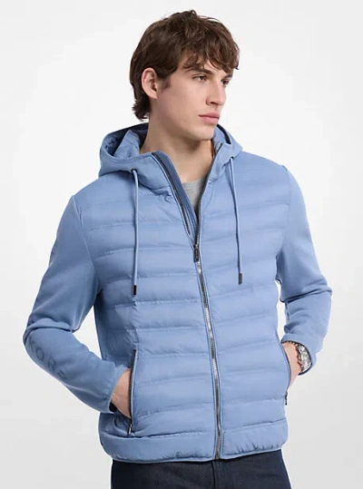 Michael Kors Galway Quilted Mixed-media Jacket