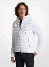 MICHAEL KORS GALWAY QUILTED MIXED-MEDIA JACKET