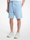 Michael Kors Garment-dyed Cotton Shorts In Blue