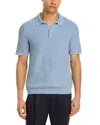 Michael Kors Garment Dyed Polo Shirt In Blue