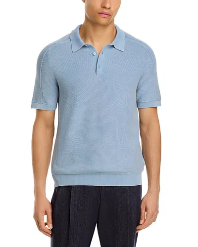 Michael Kors Garment Dyed Polo Shirt In Blue