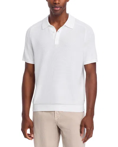 Michael Kors Garment Dyed Polo Shirt In White