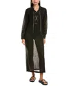 Michael Kors Garza Crepe Lace-up Maxi Dress