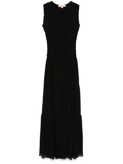 MICHAEL KORS GATHERED GEORGETTE MAXI DRESS