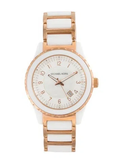 Pre-owned Michael Kors Geneva Watch, 41mm In Multi