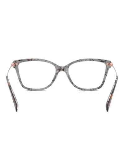 Michael Kors Geometri-frame Glasses In Gray