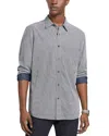 Michael Kors Geometric Perfect Classic Fit Button Down Shirt In Gray