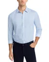 Michael Kors Geometric Perfect Classic Fit Button Down Shirt In Blue