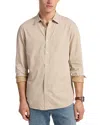 Michael Kors Geometric Perfect Classic Fit Button Down Shirt In Neutral