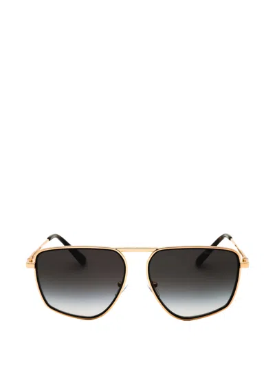 Michael Kors Geometric-frame Sunglasses In Gold