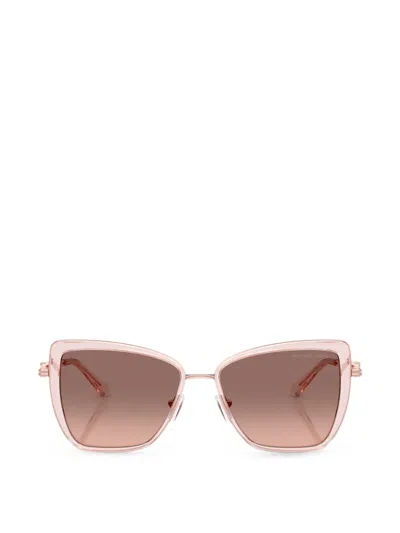 Michael Kors Geometric-frame Sunglasses In Pink