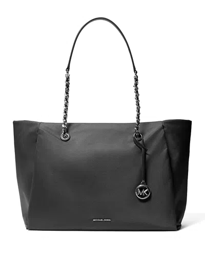 Michael Kors Georgia Large Zip Tote In Black
