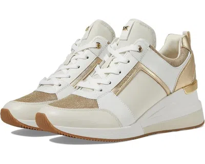MICHAEL KORS GEORGIE 43R3GEFS2D SNEAKERS PALE GOLD TRAINER SHOES ZOGG246