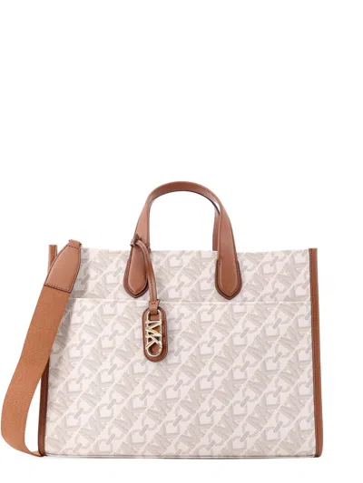 Michael Kors Gigi Covered Canvas Handbag With Empire Logo Print