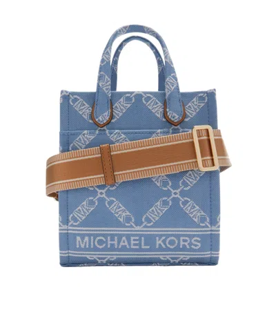 Michael Kors Gigi Extra Small Denim Tote Bag In Blue