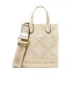 Michael Kors Gigi Monogram-pattern Crossbody Bag In Nude