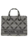 Michael Kors Monogram-print Tote Bag In Black