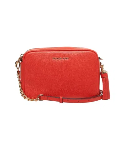 Michael Kors Ginny' Leather Shoulder Bag In Red