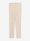 Michael Kors Girls Logo Leggingds In Ivory