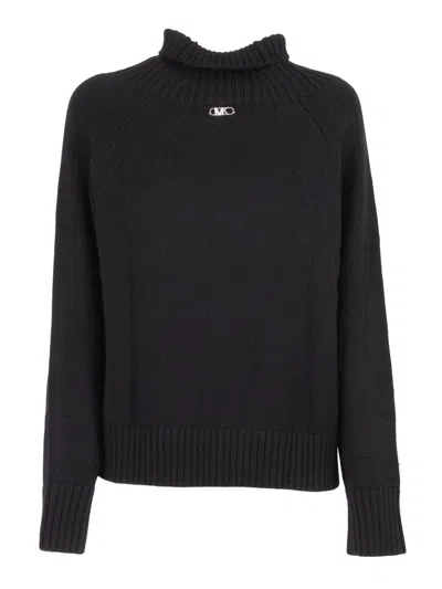 Michael Kors Roll-neck Sweater In Black