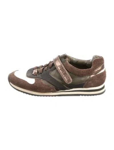 Pre-owned Michael Kors Glitter Athletic Sneakers In Multicolor