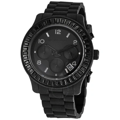 Michael Kors Glitz Black Dial Chronograph Ladies Watch Mk5395