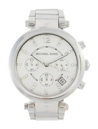 Pre-owned Michael Kors Glitz Chronograph Watch, 40mm In Multi