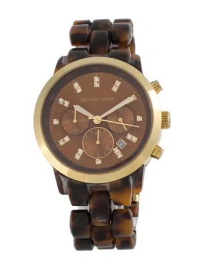 Pre-owned Michael Kors Glitz Watch, 43mm In Multi