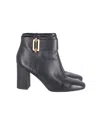 Michael Kors Gloria Ankle Boots In Black Leather In Black