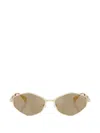 Michael Kors Gold Coast 56mm Angular Sunglasses In Multi