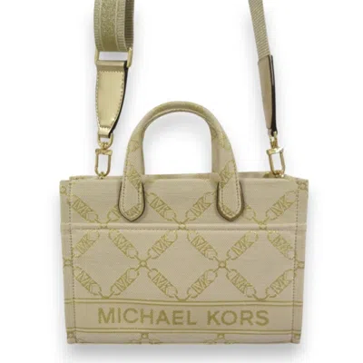 Pre-owned Michael Kors Gold Handbag Shoulder Bag () In Multi