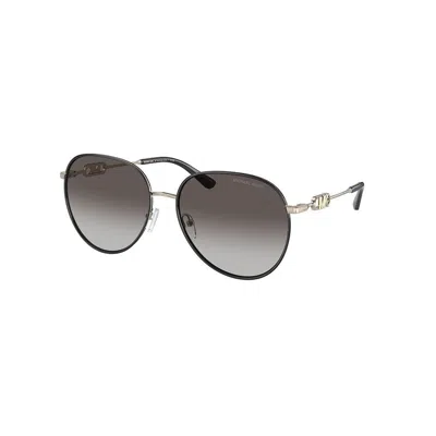Michael Kors Gold Metal Sunglasses In Multi