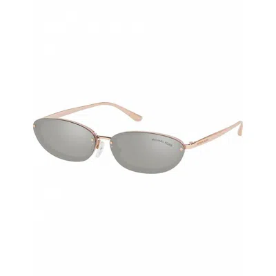 Michael Kors Gold Metal Sunglasses In Gray