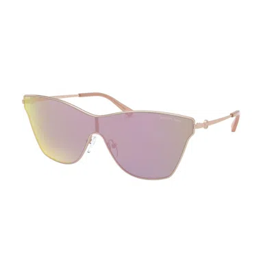 Michael Kors Gold Metal Sunglasses In Purple